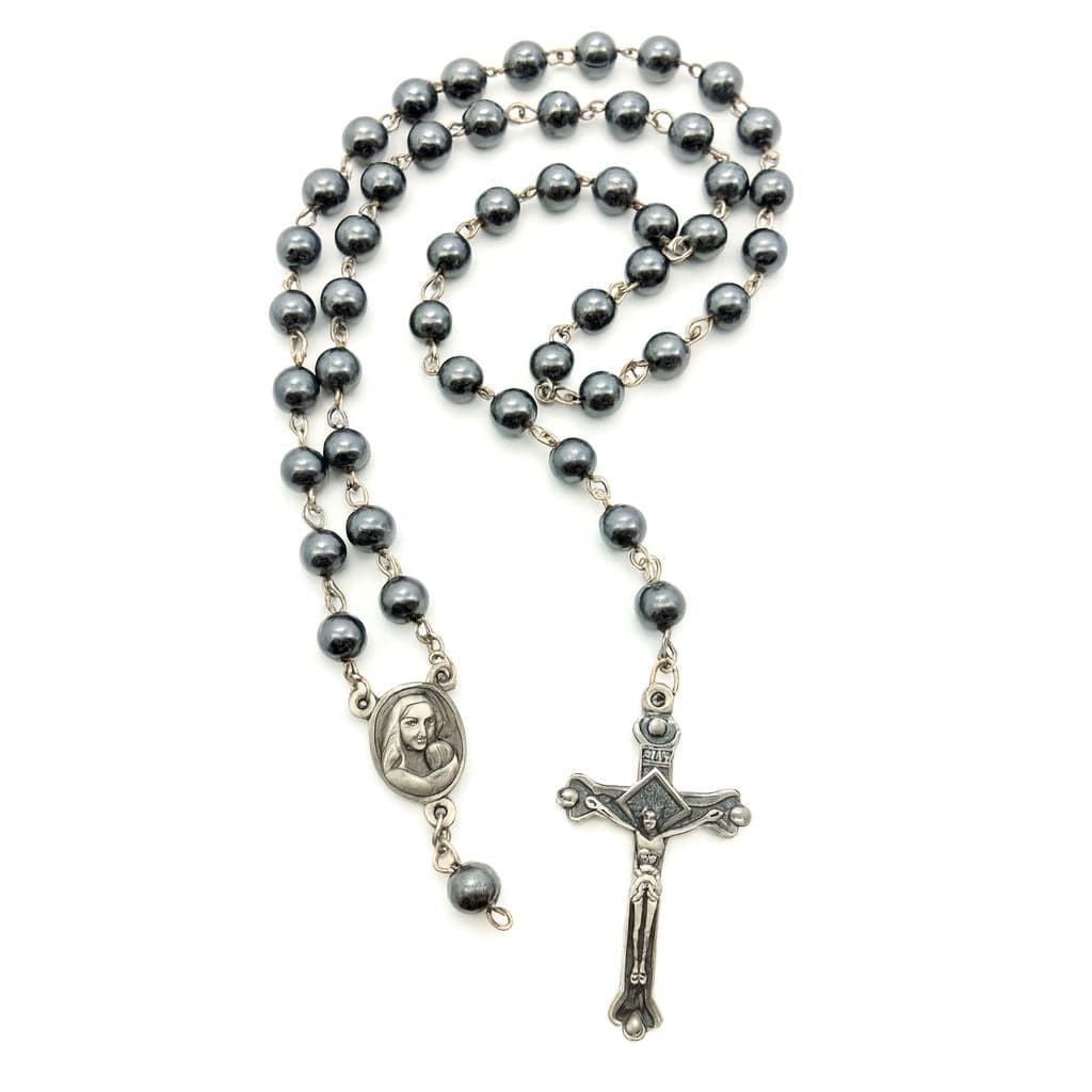 Jerusalem Stone Rosary - Handcrafted & Blessed in the Holy City