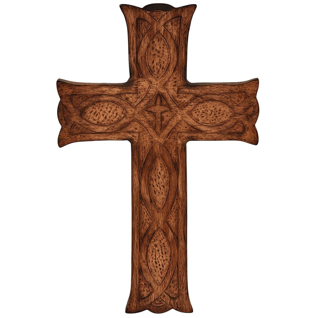 Wooden Crucifix from Jerusalem - Handcrafted & Holy Sepulchre Blessed