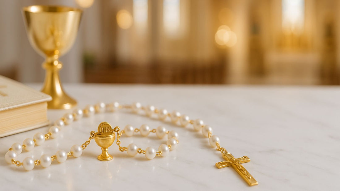 Rosary Beads for First Communion