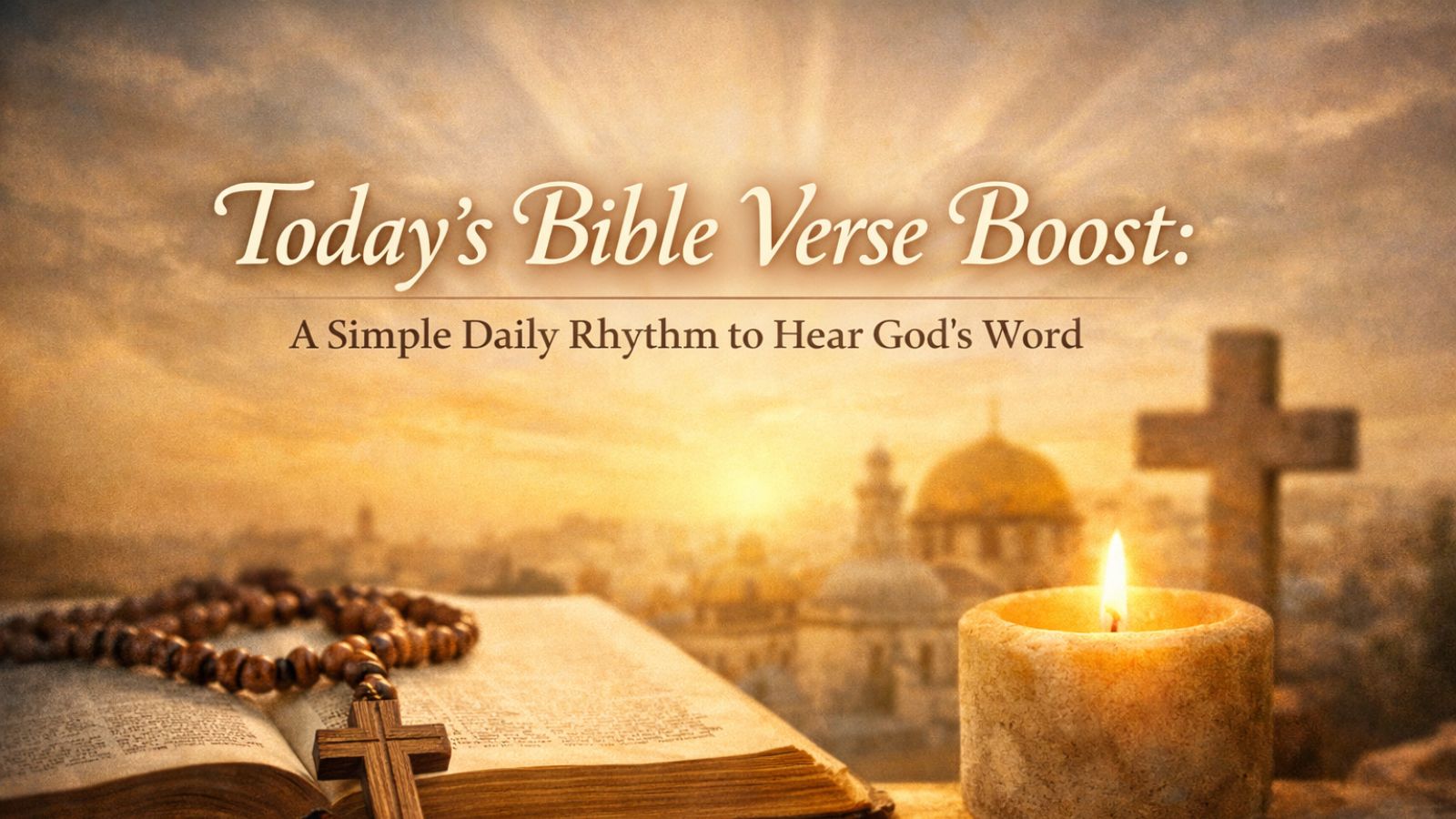 Today’s Bible Verse Boost: A Simple Daily Rhythm to Hear God’s Word
