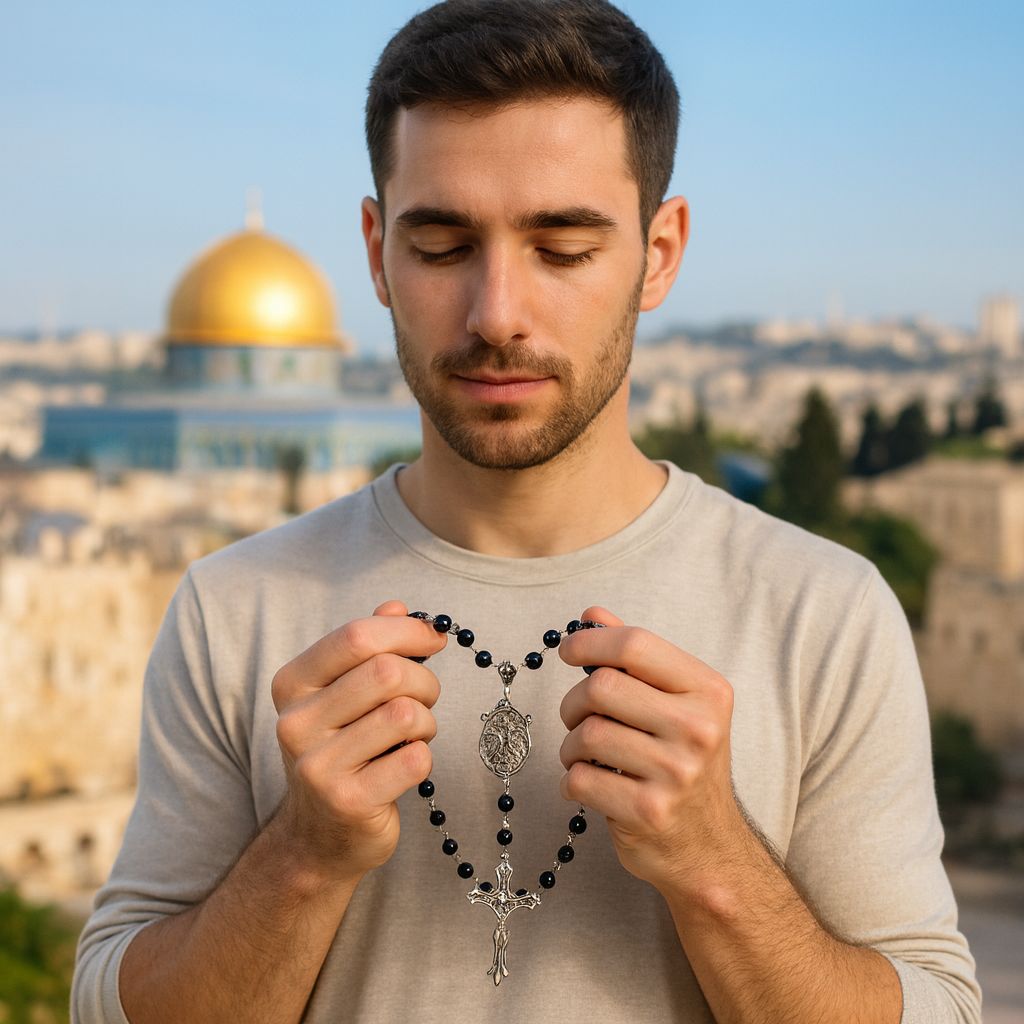 Confirmation Gift Rosary from Jerusalem - Blessed at Holy Sepulchre