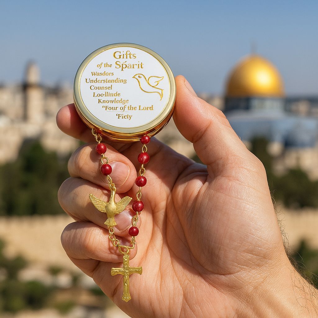 Confirmation Gift Rosary - Handcrafted in Jerusalem, Blessed