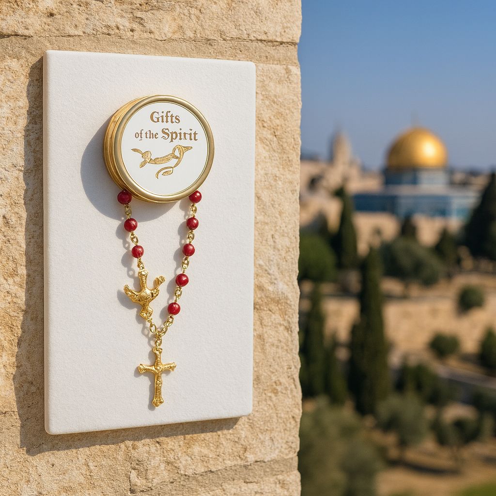 Confirmation Gift Rosary - Handcrafted in Jerusalem, Blessed