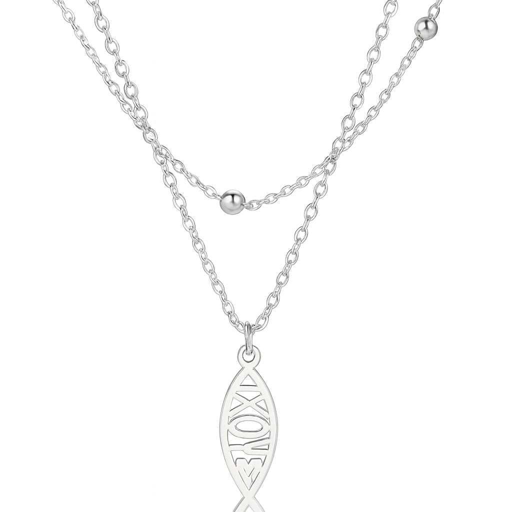 Ichthys Necklace - Handcrafted in Jerusalem, Blessed at Holy Sepulchre