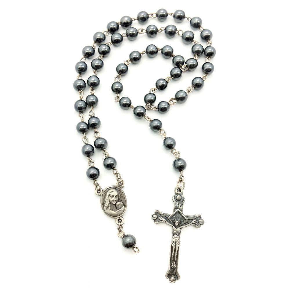 Jerusalem Stone Rosary - Handcrafted & Blessed in the Holy City