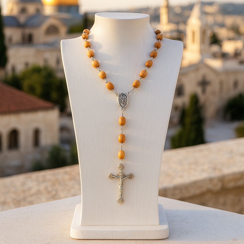 Memorial Rosary Beads - Handcrafted in Jerusalem & Blessed