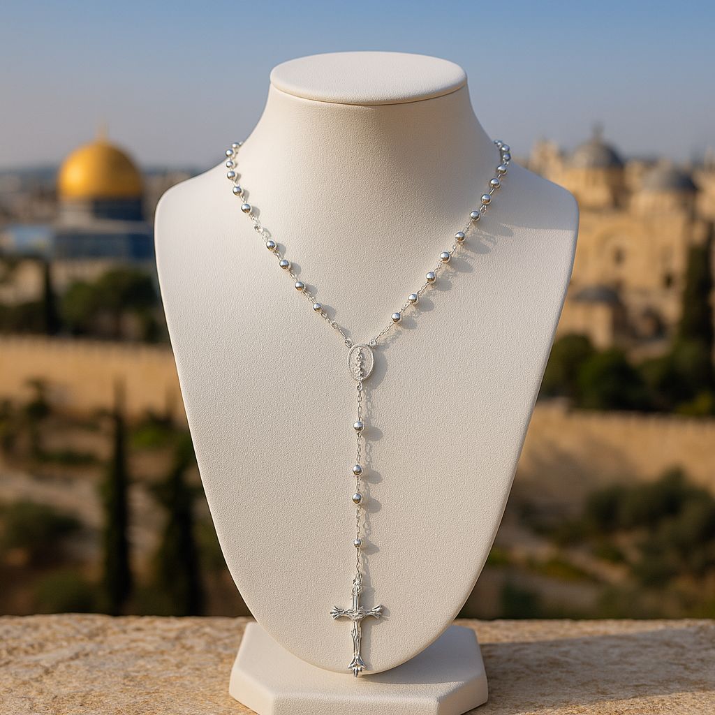 Men's Crucifix Cross Necklace - Handcrafted in Jerusalem
