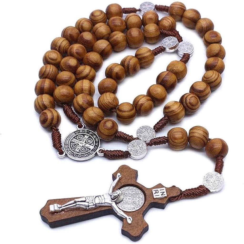 Olive Wood Rosary - Handcrafted & Blessed in Jerusalem