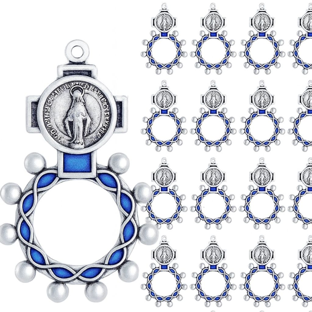 Metal Finger Rosary Ring - Handcrafted & Blessed in Jerusalem