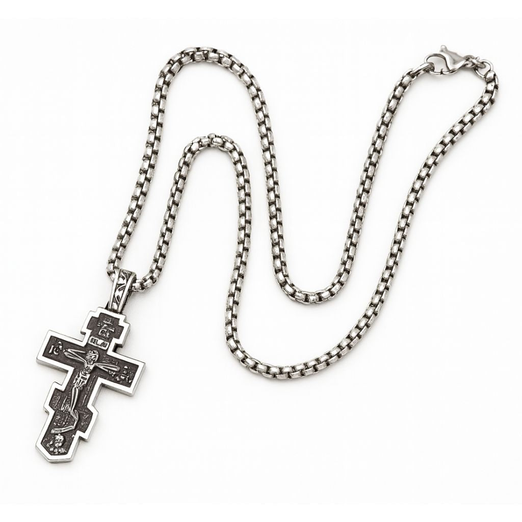 Orthodox Cross Pendant - Handcrafted in Jerusalem & Blessed