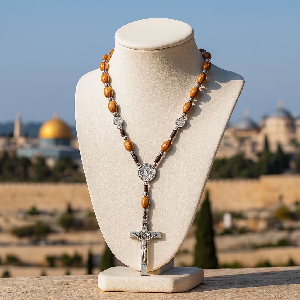 Religious wooden jewelry from Jerusalem - Handcrafted & Blessed