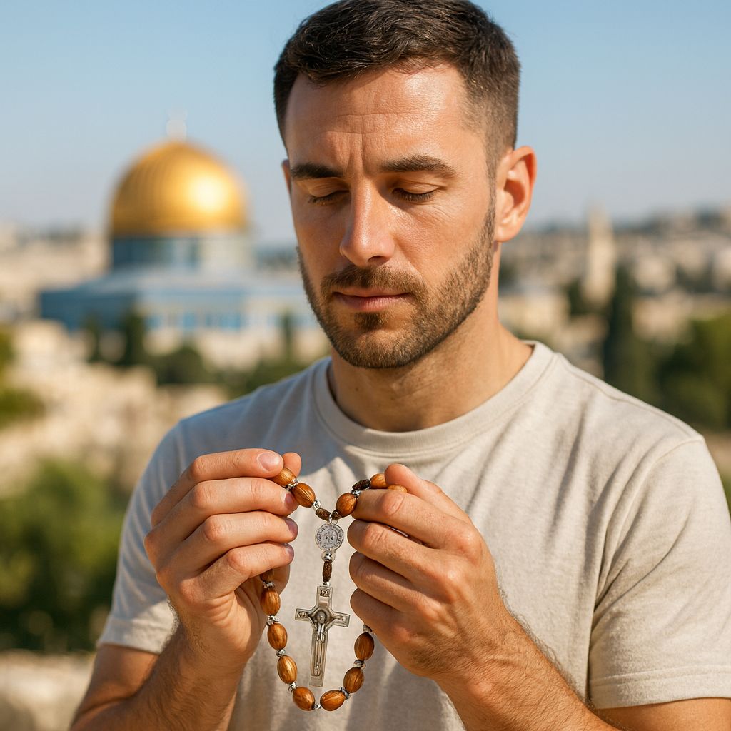 Religious wooden jewelry from Jerusalem - Handcrafted & Blessed