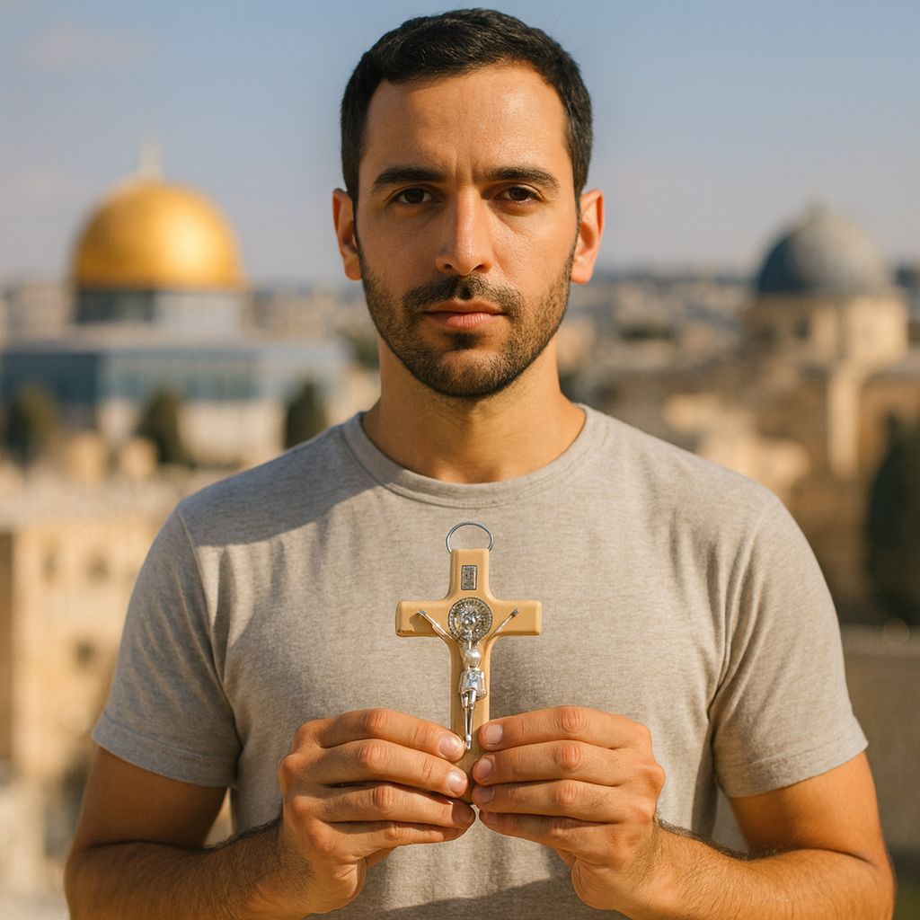 Roman Catholic Crucifix - Jerusalem Made & Holy Sepulchre Blessed