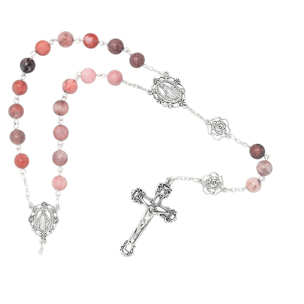 Rose Rosary - Handcrafted in Jerusalem & Blessed at Holy Sepulchre
