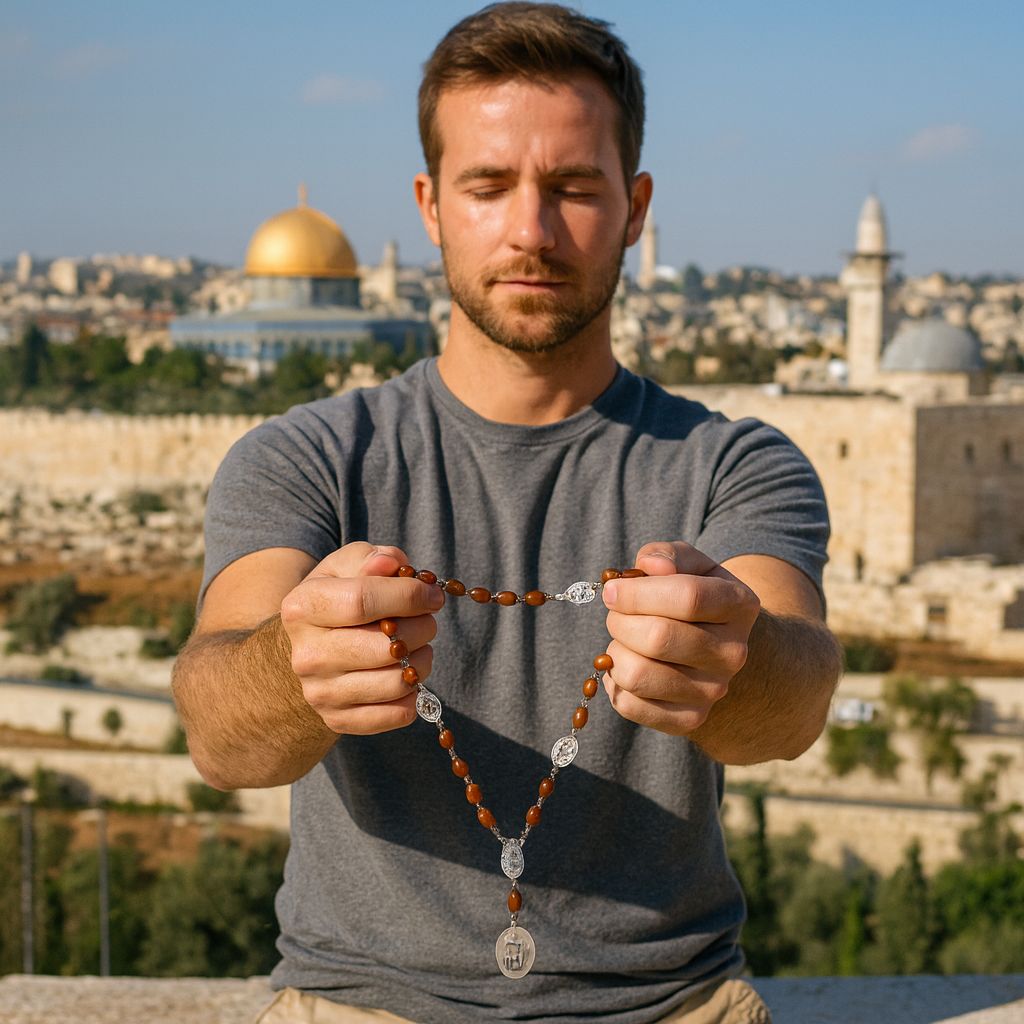 Seven Sorrows Rosary Beads - Handcrafted & Blessed in Jerusalem
