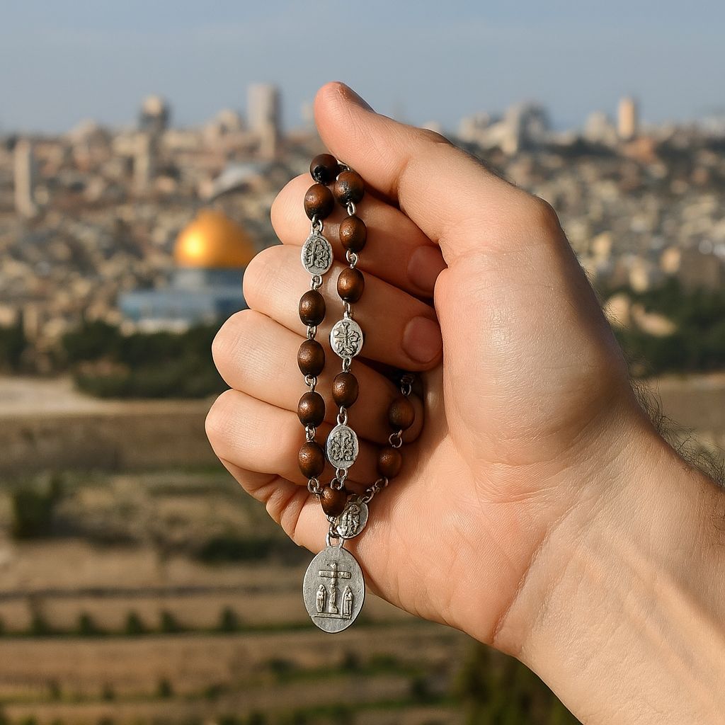 Seven Sorrows Rosary Beads - Handcrafted & Blessed in Jerusalem