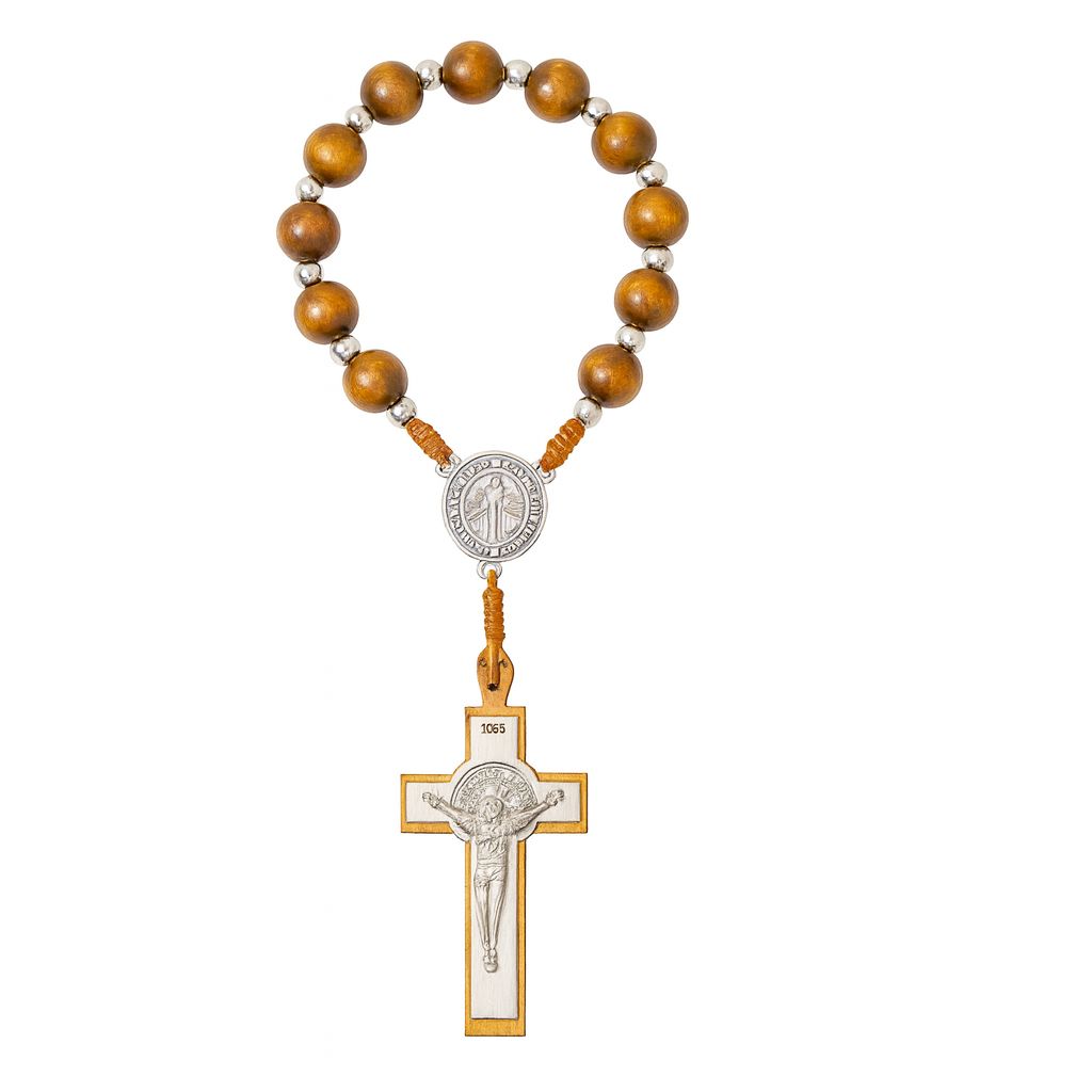 Wood Bead Rosary for Children - Handcrafted in Jerusalem