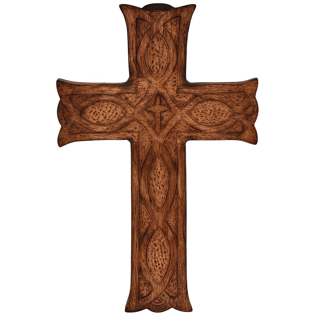 Wooden Crucifix from Jerusalem - Handcrafted & Holy Sepulchre Blessed